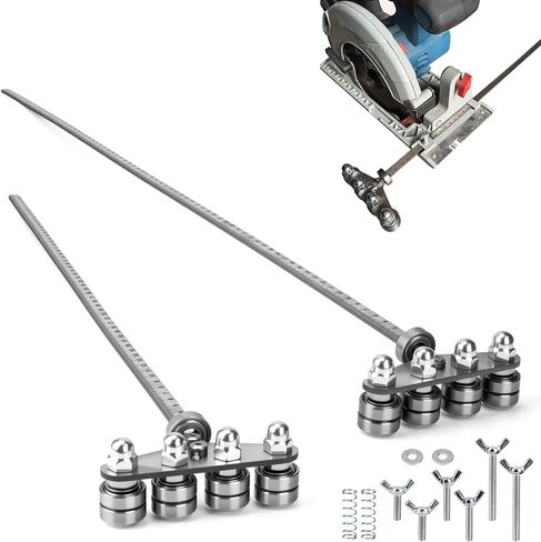 2 Pack Positioning Calipers for Circular Saw, 23.6 Inch and 31.5 Inch Stainless Steel Circular Saw Guide Rail,Adjustable Guide Rail for Precise Measurement Woodworking Positioning in Saudi Arabia