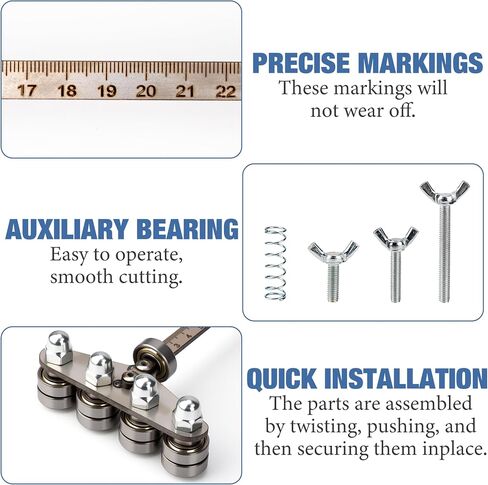 2 Pack Positioning Calipers for Circular Saw, 23.6 Inch and 31.5 Inch Stainless Steel Circular Saw Guide Rail,Adjustable Guide Rail for Precise Measurement Woodworking Positioning in Saudi Arabia
