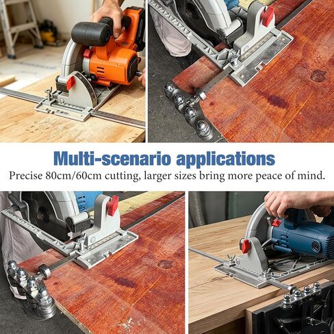 2 Pack Positioning Calipers for Circular Saw, 23.6 Inch and 31.5 Inch Stainless Steel Circular Saw Guide Rail,Adjustable Guide Rail for Precise Measurement Woodworking Positioning in Saudi Arabia