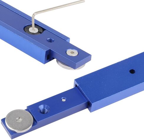 Aluminium 3/4" Miter Bar(300mm) and 2pc 400mm Double-Cut Profile 3/4" Slot T-Track with Predrilled Mounting Holes and Wood Screws,Table Saw Gauge Rod and 30 Type T-Track for Router Tables in Saudi Arabia