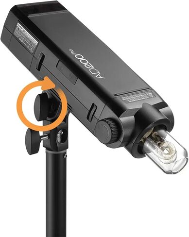 AD-E2 Metal Holder Bracket with 1/4inch Screw for AD100Pro AD200PRO AD300PRO Speedlites Camera Accessories in Saudi Arabia