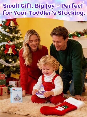 Light up Baby Bath Toys Birthday Gifts- LED Color-Changing Lights & Automatic Water Spray, Fun Bathtub Water Toys for Kids Ages 1-3 Toddlers, Purple in Saudi Arabia
