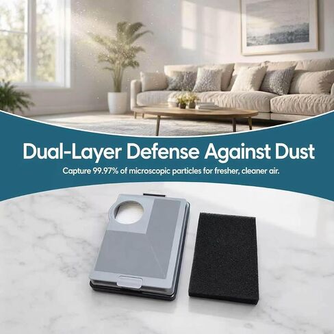 HEPA Filter Replacement for Miele Boost CX1 & Blizzard CX1, Washable | Washable fine dust filter material captures pet hair and household dust, fits Miele Boost CX1 and Blizzard CX1 vacuums. in Saudi Arabia