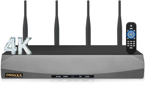 4K 16 Channel Wireless NVR Network Video Recorder 4 Antennas Max 6TB No HDD | 8MP UHD,4-Antennas Enhance WiFi Signal,Widely Compatible,Dual-USB Ports,With Mic&Audio,Motion Alert,Free APP Remote Access in Kuwait