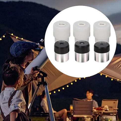 3 Pieces Telescope Eyepiece Lens SR4mm .5mm H20mm Photography Accessory Kit in Kuwait