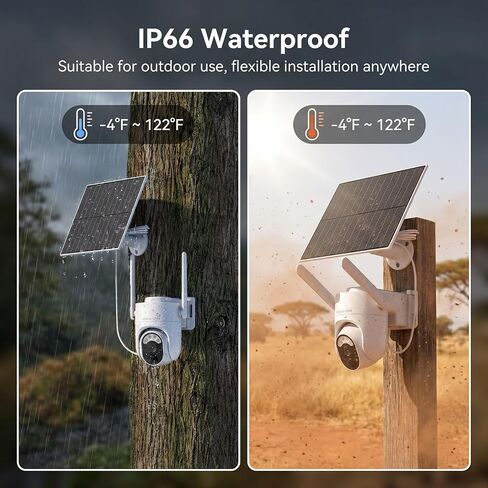 4G Cellular Security Camera Wireless Outdoor with 360 Day Free Data | No WiFi, No Subscription, Built-in 4G SIM Card , 2K Resolution, 360° View, Color Night Vision, Free Cloud Storage(Need Apply) in Saudi Arabia