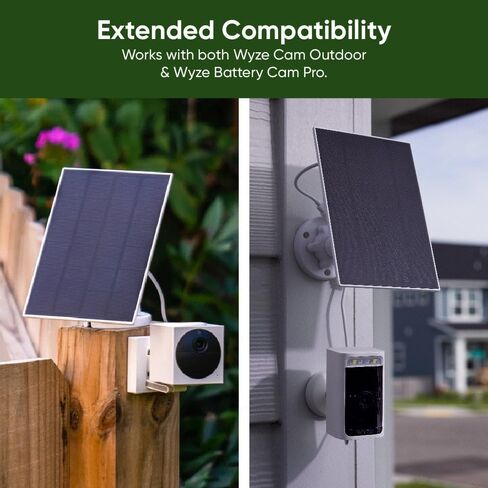 Wyze Battery Cam Pro (2-Pack) & Solar Panel Bundle - 2K HDR Wireless Outdoor/Indoor Security Camera in Saudi Arabia