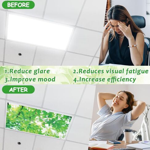6Pcs Inspirational Fluorescent Light Covers for Classroom Ceiling Light 4x2Ft Motivational Word Magnetic Lights Cover Filter Easy Install for Back to School Office Hospital Ceiling Supply (Blackboard) in Saudi Arabia