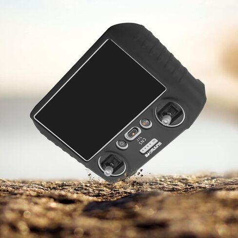 Controller Protective Cover Silicone Case with Sun Hood Sunshade Accessories for Mini 3 Pro DJI RC (Black-Without Hood) in Kuwait