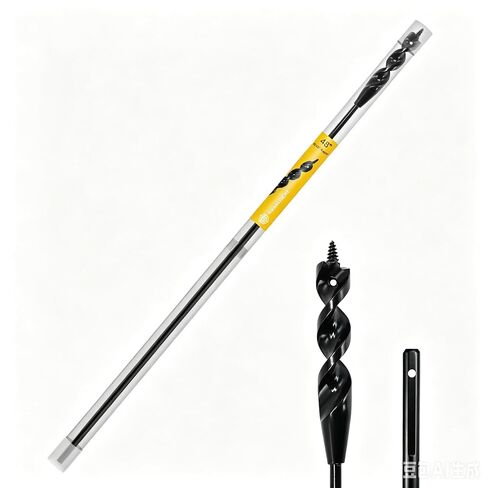 HUAALIUCHE 48" Flexible Installer Drill Bit for Pulling Wires in Walls, Ceilings, and Sidewalks, 9/16" Auger with Screw Point & Fish Eye, 3/16" 3-Flat Shank for Wood & Conduits in Saudi Arabia
