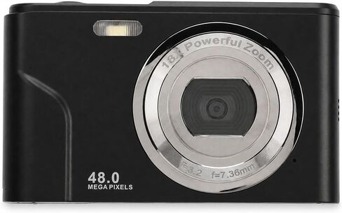 كاميرا Jiawu Vlogging، كاميرا رقمية بدقة 48 ميجابكسل عالية الدقة مع فيديو 1080 بكسل، شاشة LCD 2.4 بوصة، تكبير رقمي 16X للأطفال والمراهقين، كاميرا أطفال مدمجة للتصوير والتسجيل (فضي) in Saudi Arabia