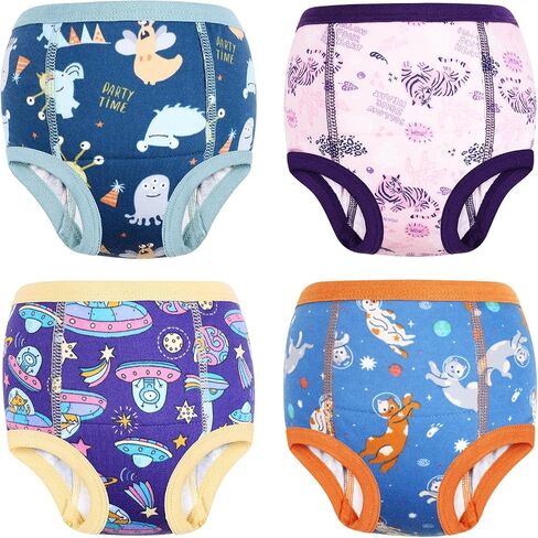 MOEMOE BABY Training Underwear Absorbent Cotton Potty Training Pants, 3T | Manages Small Accidents, Reusable for Daytime Use in Saudi Arabia