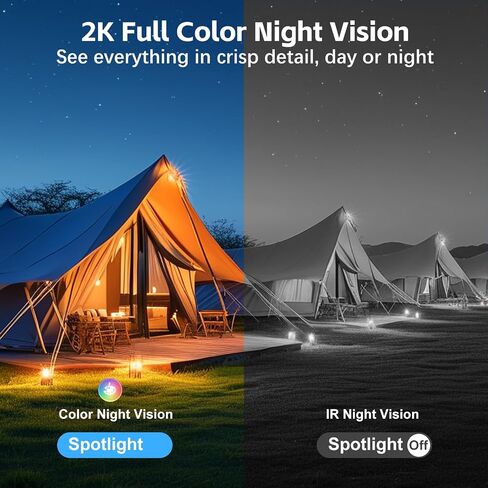 Dual Lens 4G Cellular Solar Security Camera,365 Days Free Unlimited Data | No WiFi Securty Camera Solar Powered, PTZ with 360°Auto Tracking,2K Color Night Vision,PIR Alarm,2-Way Audio in Kuwait
