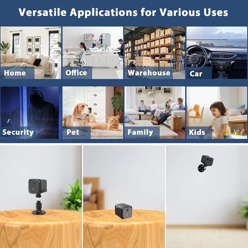 Cellular Security Camera Wireless, No WiFi Security Camera Indoor, 4G LTE Home/Office Cam with Auto Night Vision, Built-in SIM Card, 2K Live Video, 20 Day Standby Battery, PIR Motion Detection in Saudi Arabia