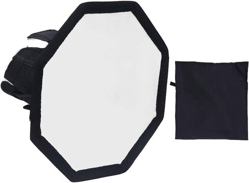 Octagonal Nylon Camera Softbox, 20 cm Foldable Diffuser, Uniform Light Distribution, Easy to Install, Perfect , with Bag in Saudi Arabia