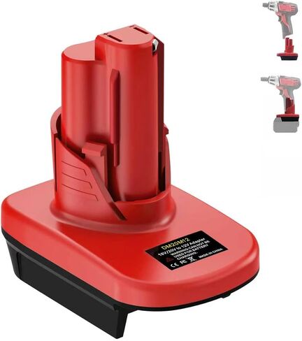 2pc for M18 to for M12 Battery Adapter, for Milwaukee 18V to 12V Converter, Convert for Milwaukee 18V Battery to 12V Battery Tools in Saudi Arabia