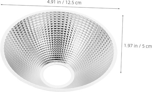 2pcs LED Light Reflector Cup Accessory for Flashlight Spotlight Lampshade Replacement Part, 126x48.5x33.5mm, Metal Flash Reflector for Indoor Precision Lighting and Repair Tools in Kuwait