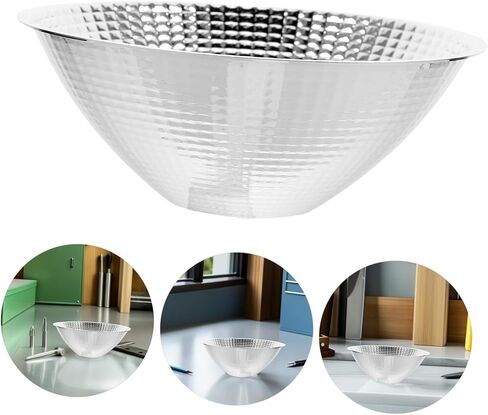 2pcs LED Light Reflector Cup Accessory for Flashlight Spotlight Lampshade Replacement Part, 126x48.5x33.5mm, Metal Flash Reflector for Indoor Precision Lighting and Repair Tools in Kuwait