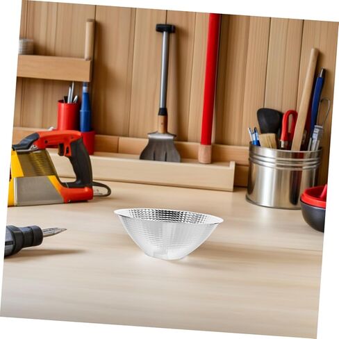2pcs LED Light Reflector Cup Accessory for Flashlight Spotlight Lampshade Replacement Part, 126x48.5x33.5mm, Metal Flash Reflector for Indoor Precision Lighting and Repair Tools in Kuwait