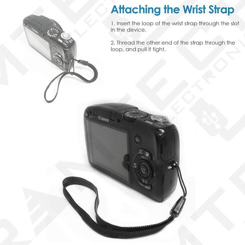 Ramtech Universal Lanyard Wrist Hand Strap Compatible with Canon PowerShot Digital ELPH Compact Camera S100 S110 S200 S230 S300 S330 S400 S410 S500 - WS65 in Saudi Arabia