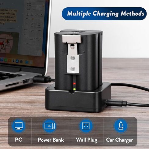2Pack Replacement Battery with Charger Station for Ring Camera Doorbell | 6040mAh Rechargeable Camera Batteries, Compatible with Ring 2/3/3 Plus/4, Spotlight Camera, Stick Up Cam, and Peephole Cam in Kuwait