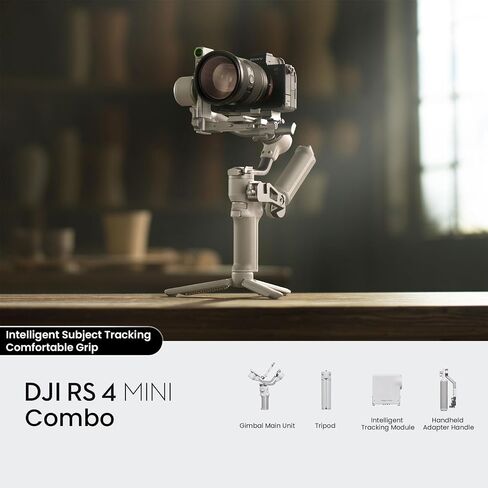 YueLi Original RS 4 Mini Combo, Gimbal Stabilizer for Cameras Canon/Sony/Panasonic/Nikon/Fujifilm, Auto Axis Locks, Intelligent Tracking in Kuwait