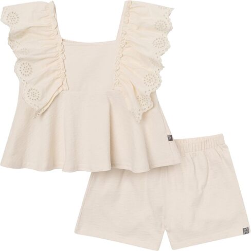 MODERNMOMENTS Baby Girls' 2-piece Gauze Top & Short Set in Saudi Arabia