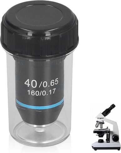 40X Microscope Objective Lens Replacement, Achromatic Microscope Objective High Magnification 20.2mm Thread for Compound Microscope and Borescope Supplies in Kuwait