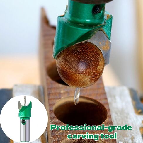 Wooden Bead Router Bit Precision Bead Drill Woodworking Milling，Buddha Beads Ball Cutter Drill Bits Power Tool 10mm Shank 6-30mm Diameter for Wood Crafting and Professional Milling 10X10 in Kuwait