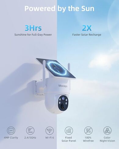 Security Cameras Wireless Outdoor | 4MP Solar-Powered Home Security Cameras System in Saudi Arabia