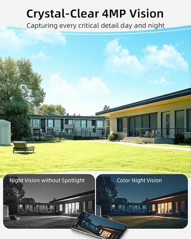 Security Cameras Wireless Outdoor | 4MP Solar-Powered Home Security Cameras System in Saudi Arabia