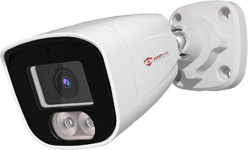 Anpviz 4MP PoE IP Bullet Camera with Mic, IP Security Camera Outdoor Indoor, IR Night Vision, IP66 Waterproof, 108° Wide Angle 2.8mm Lens, NDAA Compliant (U Series) in Kuwait