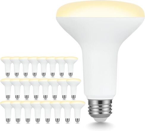 Sigalux BR30 Indoor LED Flood Bulbs for Recessed Cans, 7.5W (65W Replacement), 650LM, Soft White 2700K, Smooth Dimming, CRI 80, 110° Wide Beam, E26 Medium Base, Energy-Saving Lighting, 12 Pack in Saudi Arabia
