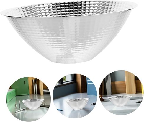 VALICLUD 2pcs LED مصباح يدوي عاكس كأس ملحق، استبدال الأضواء عاكس الضوء، جزء تركيبات الإضاءة الداخلية الدقيقة، 126x48.5x33.5mm للعمل والاستخدام في حالات الطوارئ in Kuwait
