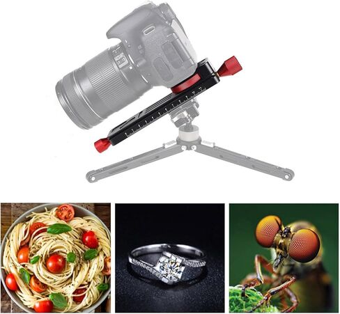 LCB-16M Focus Track Slider for Accurate Close-Up Photography, Metal Construction Anodized Finish, Ergonomic AS Compatible in Kuwait