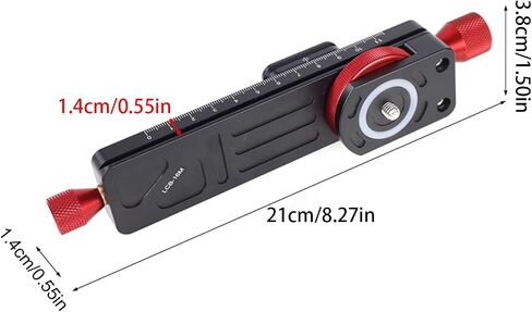 LCB-16M Focus Track Slider for Accurate Close-Up Photography, Metal Construction Anodized Finish, Ergonomic AS Compatible in Kuwait