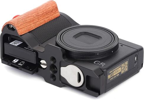 GRIV GR4 Hand Grip Quick Metal Hand Grip L-Shape Bracket Release Plate Compatible with Ricoh GR IV GR4 Camera Accessories (Black) in Saudi Arabia