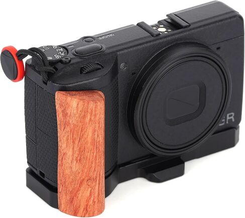 GRIV GR4 Hand Grip Quick Metal Hand Grip L-Shape Bracket Release Plate Compatible with Ricoh GR IV GR4 Camera Accessories (Black) in Saudi Arabia