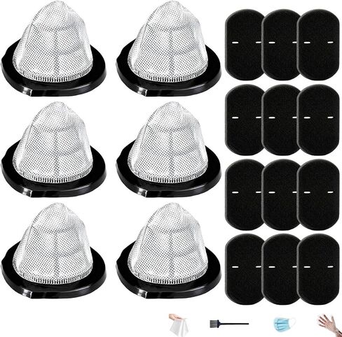 4 Pack 2030 Vacuum Filters&8 Foam Filters with Brush, Compatible with Bissell 3-in-1 Vacuum Models 2030, 20303, 20306, 20307, 20309, 2030H, 2030V, 2030X, 2030Z, Compare to Part #1611501&1611500 in Saudi Arabia