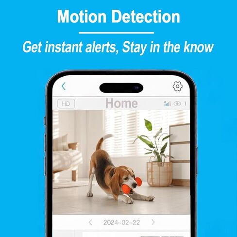 W-GN WiFi Security Camera Wireless with Adjustable Viewing Angle | Indoor Camera Battery Powered with Magnetic Mount,Color Night Vision,Motion Detection,SD & Cloud Storage,Phone & PC Viewing in Saudi Arabia