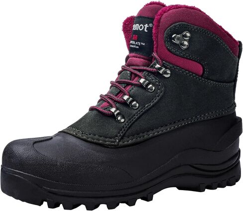 riemot Waterproof Insulated Winter Snow Boots for Men and Women | 3M Insulation Fur-Lined Boots, Comfortable Lace-up Snow Boots, Non-Slip Lightweight Ankle Boots for Winter Walking Commuting in Saudi Arabia