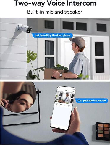 FOSCAM 4K 8MP Outdoor Security IP POE Camera, Home Security Surveillance Camera with AI Detect Human/Vehicle, 66ft Color Night Vision, 2-Way Audio, Motion Alert, Spotlight & Siren Alarm,120° FoV, IP66 in Saudi Arabia