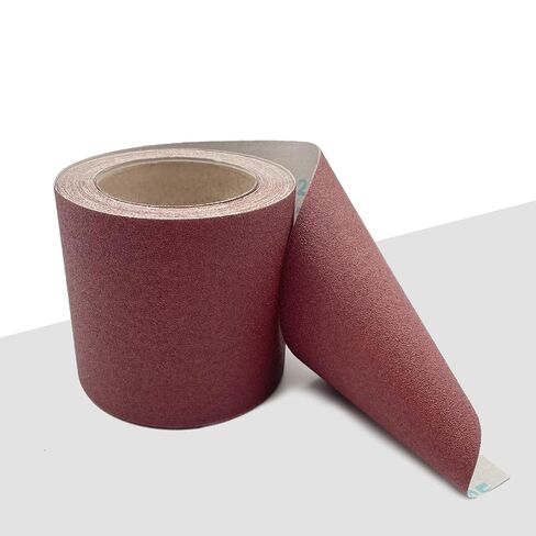 120 Grit Sandpaper Roll 4.5'' Wide 10Yard (= 71Pcs 1/4 Sheet Sandpaper) Abrasive Emery Cloth Sand Paper Roll for Dry Wet Sanding Polishing Wood Metal Glass Automotive Furniture PVC Primers (120 Grit) in Saudi Arabia