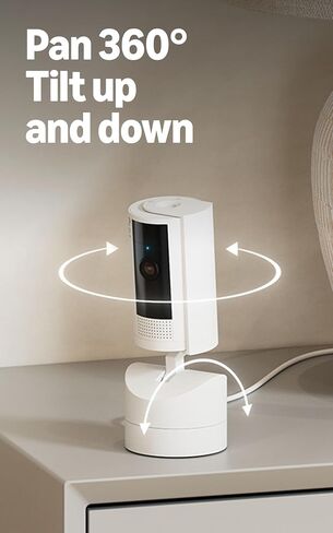 Ring Pan-Tilt Indoor Cam, Black with Ring Floodlight Cam Wired Plus, Black in Saudi Arabia