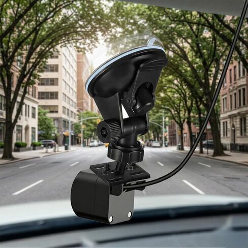 Rear View Mirror Mount Dash Cam Suction Cup Mount Adjustable Dashboard Windshield Monitor Mounting Bracket Holder for Rearview Mirror Reverse Camera Mounting for Truck Auto SUV in Saudi Arabia