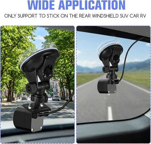 Rear View Mirror Mount Dash Cam Suction Cup Mount Adjustable Dashboard Windshield Monitor Mounting Bracket Holder for Rearview Mirror Reverse Camera Mounting for Truck Auto SUV in Saudi Arabia