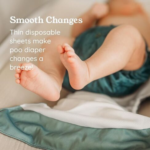 Kinder Cloth Diapers Unscented Diaper Liners, Fragrance-Free, Chlorine Free, One Size, 200 Liners (2 Rolls of 100 Sheets) in Saudi Arabia
