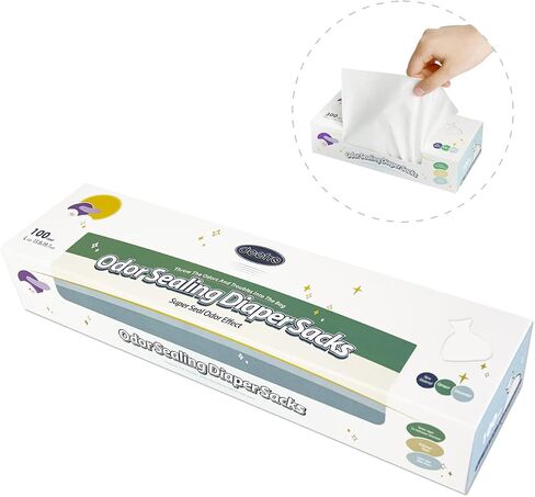 Odor Sealing Disposable Diaper Bags XS/300 Count Diaper Sacks Scented Diaper Trash Bags Large Capacity Diaper Disposal or Pet Waste Bags in Saudi Arabia