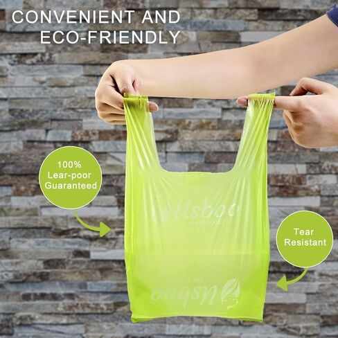 USBOO Disposable Diaper Bags, OXO-Biodegradable, 2 Pack / 600 Count | Multi-Purpose Diaper Sacks with Easy-Tie Handles for Pet Waste, Baby Diapers, Feminine Hygiene & Car Trash Use in Saudi Arabia