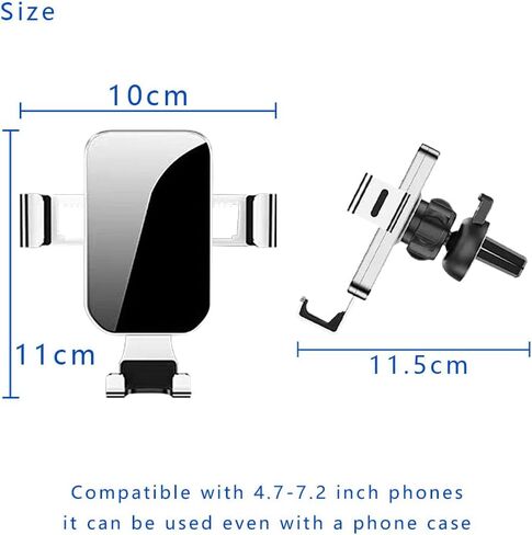 Phone Holders for Your Car for Toyota Land Cruiser J76 J79 J200 J300 70 J250 2007-2025 2026+, 360° Rotatable Adjustable Anti-Shake Vent Car Phone Holder Mount Safest Strongest in Saudi Arabia